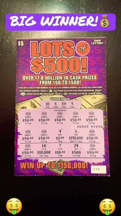 🔥💰lots Of 500s💰🔥 Lots Of Symbols Found 💲big Winner 🤑 Ohio Lottery