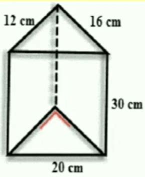 Perhatikan gambar prisma segitiga siku-siku di baw...