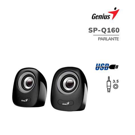 Parlante Genius SP Q160 USB Power 6W Iron Grey PN 31730027400 PC Speed