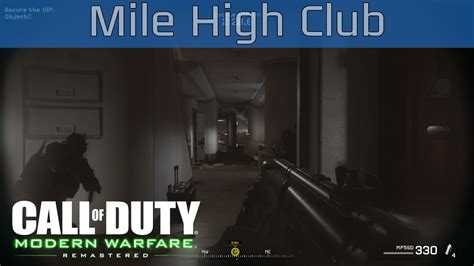 Call Of Duty Modern Warfare Remastered Mile High Club Walkthrough