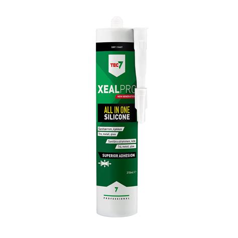 Tec7 Silikon XealPro Sort 310ml Velkommen