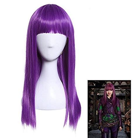 Descendants 2 Mal Purple Long Staight Cosplay Wig ( free shipping ...