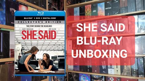 SHE SAID BLU RAY UNBOXING MENU YouTube