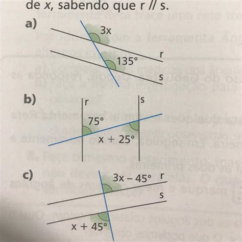 Nas Figuras A Seguir Determine O Valor De X Sabendo Que R S