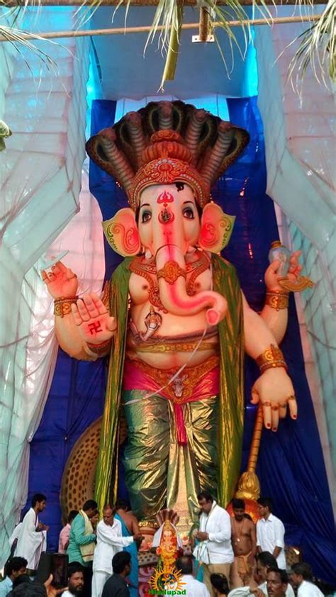 108 Feet Tallest Ganesh Idol 2016 At Vizags Mvp Colony Alwardas