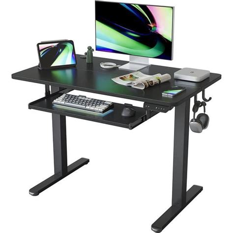 Fezibo Bureau Assis Debout Lectrique Avec Plateau Clavier Cm