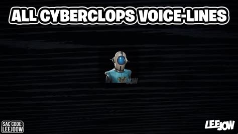 Fortnite Cyberclops All Hero Voice Lines STW YouTube