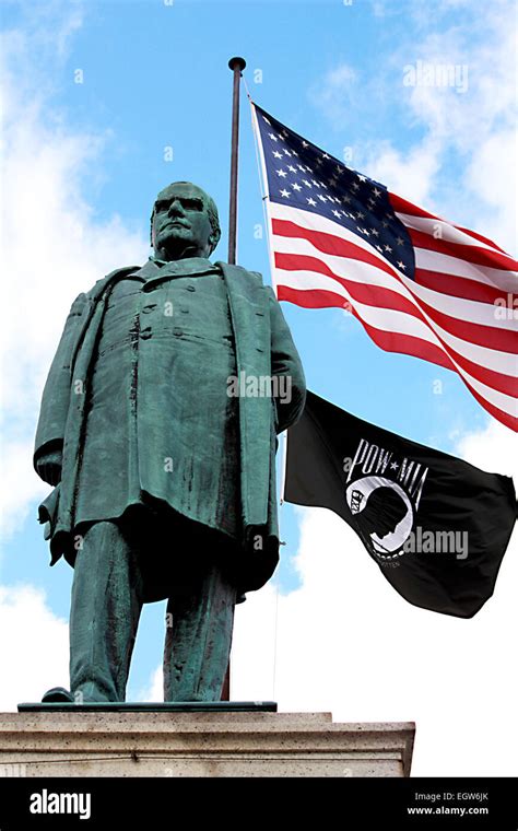 Statue Of William Mckinley Outside The Lucas County Courthouse In