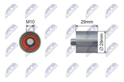 Tensioner Pulley V Ribbed Belt Rnk Au Nty B