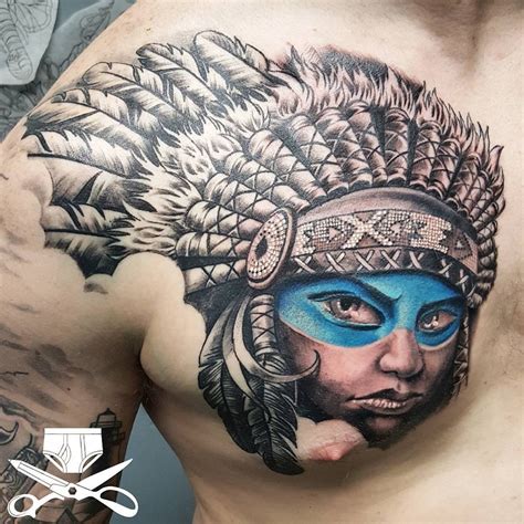 Aggregate More Than 69 Warrior Chest Tattoo Latest In Cdgdbentre