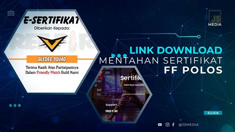 Link Download Mentahan Sertifikat Ff Polos Terbaru 2024