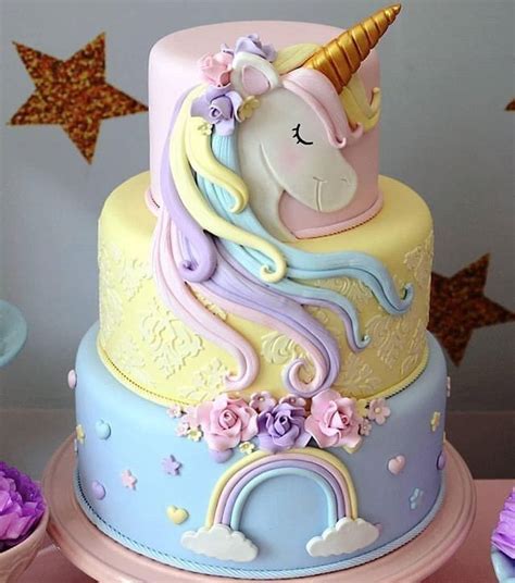 47 Pasteles De Unicornio Mágicos Súper Fáciles De Hacer Paso A Paso Pastel De Unicornio