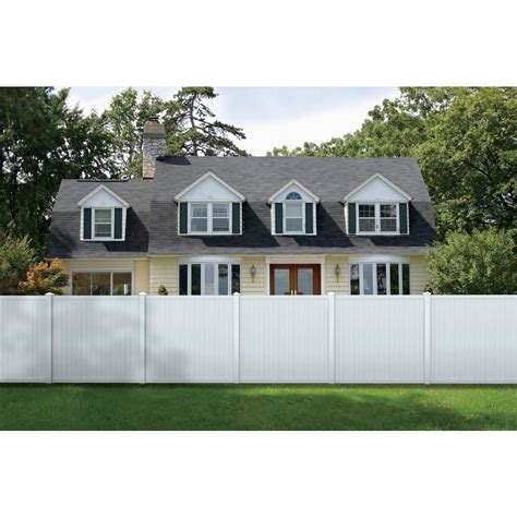 Outdoor Essentials 6 Ft H X 6 Ft L Standard White Vinyl Privacy Fence Do It Best