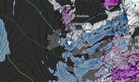 UK snow WARNING: Horrifying weather MAP shows whole of Britain covered ...