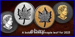 2023 Canada 1 Oz Pure Silver And 2 Oz Pure Gold Super Incuse Maple