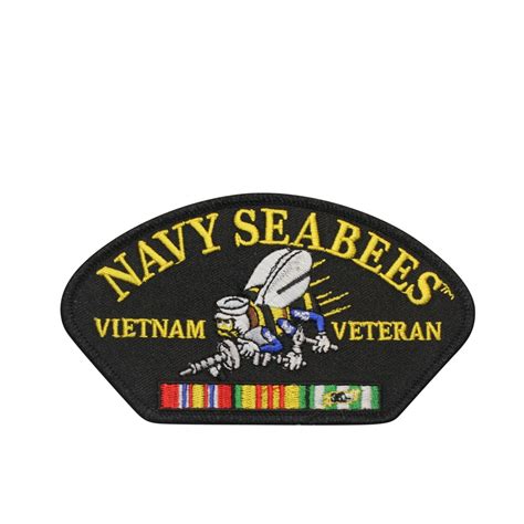 Us Navy Seabees Vietnam Veteran Vet Embroidered Iron Or Sew On Patch 141 F Ebay