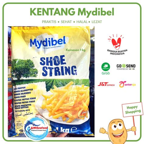 Jual Mydibel Home Kentang Goreng French Fries Crinkle Shoestring