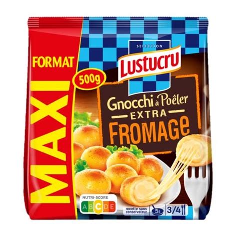 Lustucru Sélection Pâtes Fraîches Gnocchi à Poêler Extra Fromage