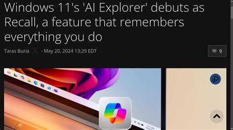 Windows 11 S AI Explorer Debuts As Recall A Feature That Remembers