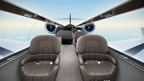 IXION windowless private jet concept offers immersive panoramic views