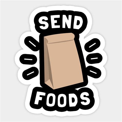 Send Foods Sticker In Sending Food Food Stickers Food Shirt Design