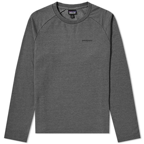 Patagonia P 6 Logo Lightweight Crew Sweat Forge Grey Patagonia