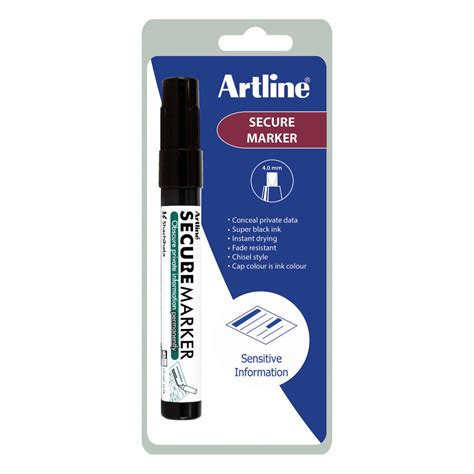 Artline Secure Redacting Marker Black Eksc4 C1