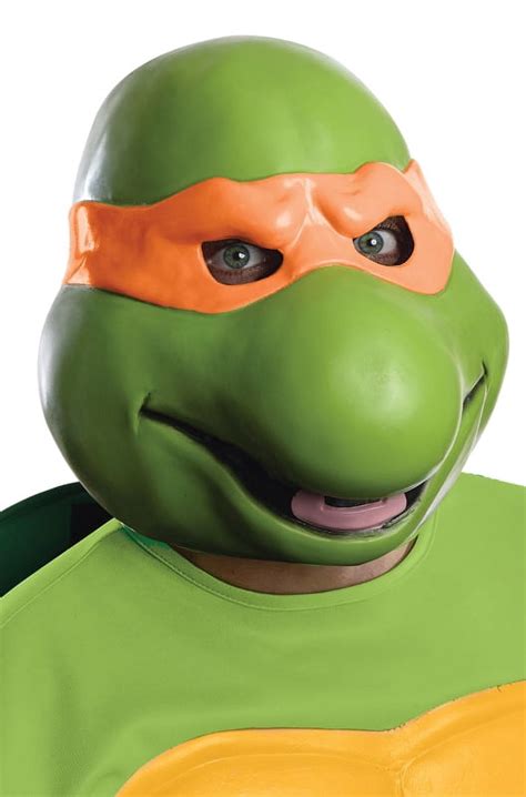 Adult Teenage Mutant Ninja Turtles Vinyl Michelangelo Mask Costume ...