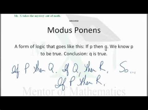 03 Ethics Pt 2 Modus Ponens, Modus Tollens, Hypothetical Syllogism