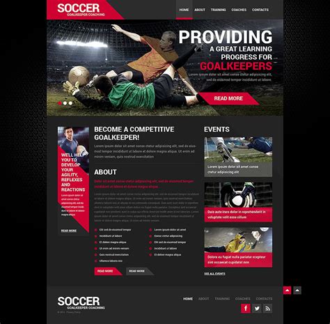 Free Sports Web Templates Printable Templates