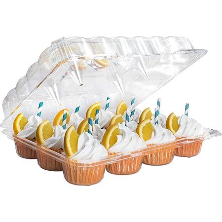 Amazon LotFancy Mini Cupcake Containers 12 Count 40 Pack Dozen