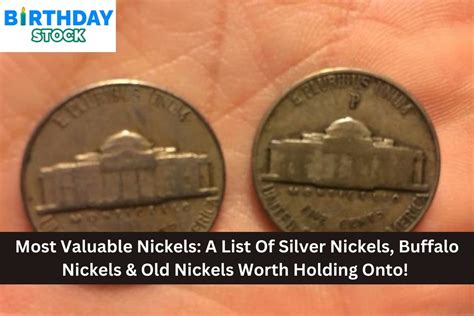 Most Valuable Nickels: A List Of Silver Nickels, Buffalo Nickels & Old ...