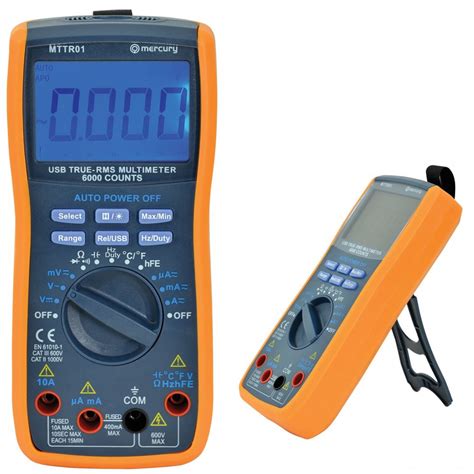 Murcury True Rms Digital Multi Tester With Usb Interface