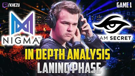 Nigma Vs Secret DPC Laning Phase Analysis Game 1 YouTube