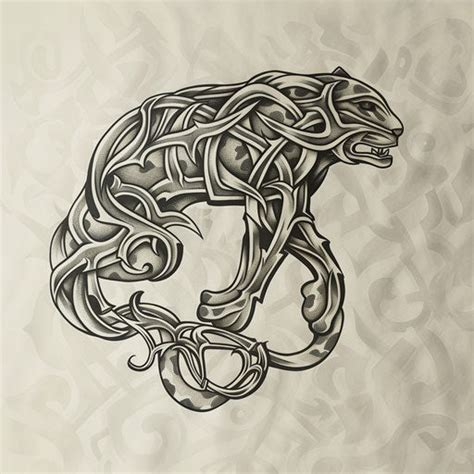 Panther Tattoo Outlines – IMAGELLA