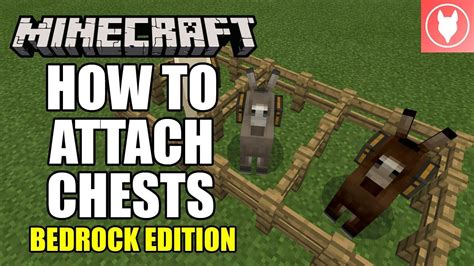 Minecraft Bedrock How To Attach Chests Tutorial Xbox Mcpe