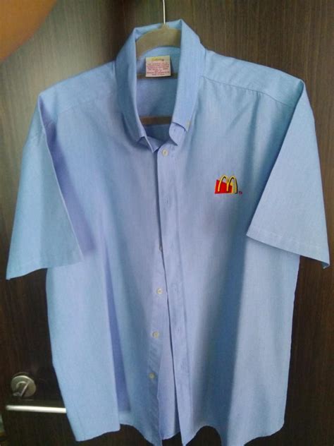 Authentic Old Style McDonald's Uniform Shirt, Men's Fashion, Tops ...