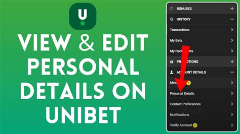 How To View Edit Personal Details On Unibet 2024 Unibet Tutorial