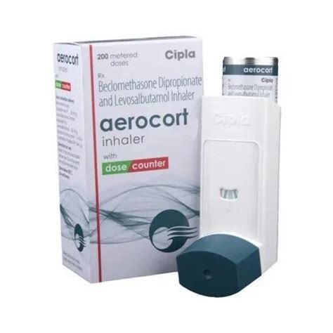 Cipla Aerocort Inhaler 200 Metered Treatment Asthma Rs 210 Piece