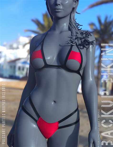 DForce Backup Bikini For Genesis 8 And 8 1 Female Daz 3D