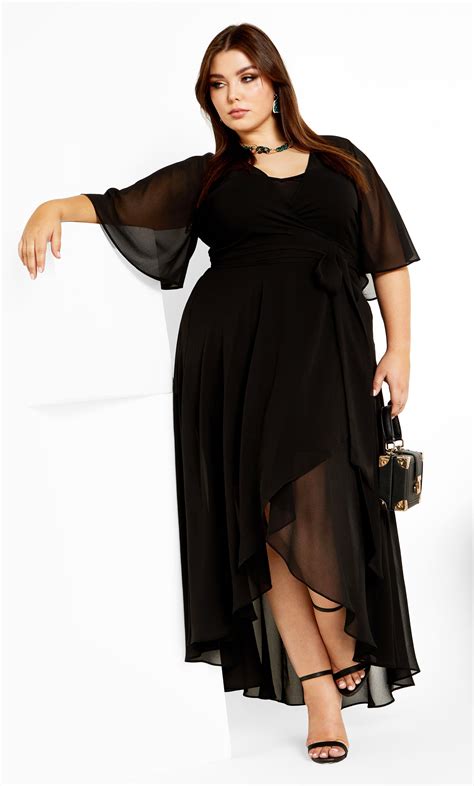 Womens Plus Size Enthrall Me Maxi Black Dress