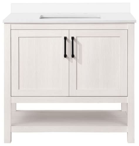 Ove Decors 36 Vegas Single Sink Bathroom Vanity Antique White