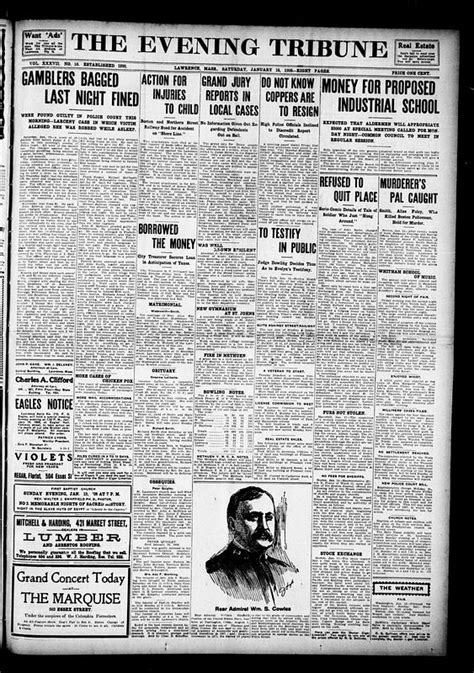 The Evening Tribune January Digital Commonwealth