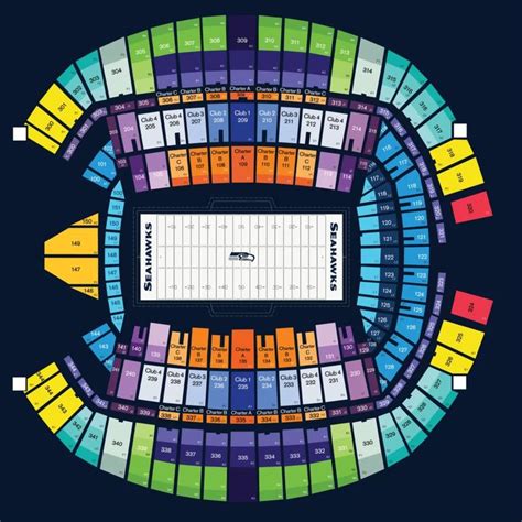 Lumen Field Seating Chart 2023 Seattle Seahawks Stadium Seatgraph