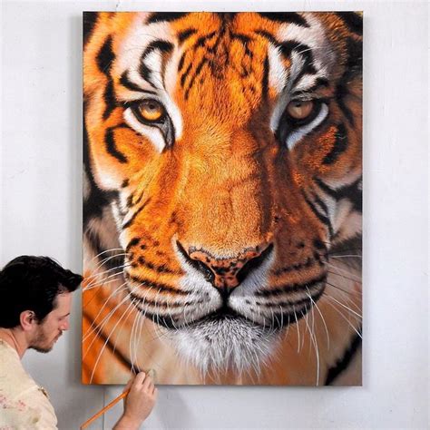 Estas pinturas hiperrealistas capturan la belleza de los animales salvajes