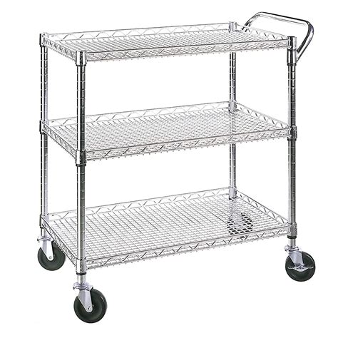 Buy Seville Classics Tier Commercial Rolling Utility Cart Ultrazinc