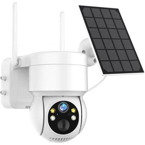 Caméra IP Solaire sans Fil extérieure WiFi PTZ caméra de Surveillance