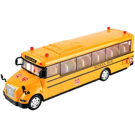 Aliexpress.com : Buy Bus toy model simulation school bus, Brake alloy ...