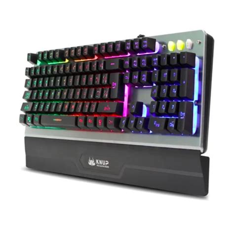 Teclado Gamer Knup Kp Antighost Semi Mec Nico Iluminado Submarino