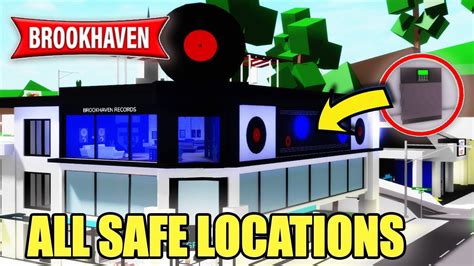 EVERY NEW SAFE LOCATION IN BROOKHAVEN RP Roblox NEW UPDATE YouTube